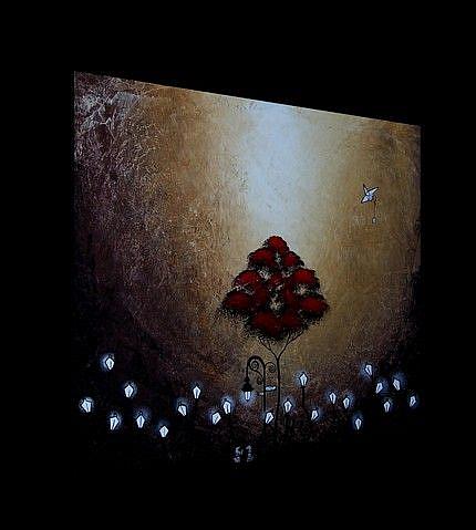 Art: Lost, together in the forest of lights by Artist Jaime Zatloukal Best
