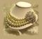Art: Bridal Victorian Ivory pearl,Swarovski rhinestone necklace by Artist Bijoux and Couture