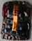 Art: Abstract fused glass pendant by Artist Deborah Sprague