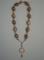 Art: Wood Beads N Copper Necklace by Artist Sherry Key