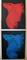 Art: red & blue torso by Artist John Fields