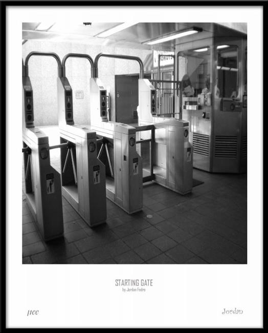 Art: Starting Gate by Artist Thomas C. Fedro