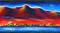 Art: Moonrise Rio Grande by Artist Christine Wasankari