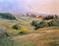 Art: California Central Coast oiil painting, When Sunrise Fills the Sky SOLD by Artist Karen Winters