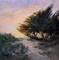 Art: California Central Coastal Cypress Oil Painting by Karen Winters by Artist Karen Winters