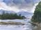 Art: Dawn Fishing ( SOLD) by Artist Karen Winters