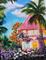 Art: Key West Pink House by Artist Ke Robinson