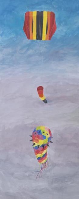 Art: Diamond Spinning Windsock by Artist Carol Thompson