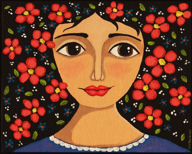 Art: Frida Flowers by Artist Cindy Bontempo (GOSHRIN)