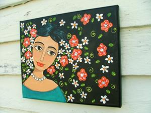 Detail Image for art Flowers In Her Hair