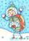 Art: HAPPY SNOWBALLS by Artist Susan Brack