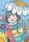 Art: APRIL SHOWERS BRING LADYBUG FLOWERS by Artist Susan Brack