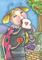 Art: LADYBUG PICNIC Girl by Artist Susan Brack