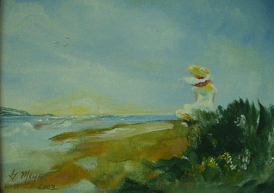 Art: Lady by the Seashore by Artist Gail Meyer