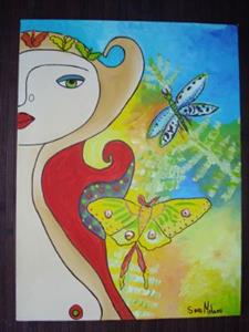 Detail Image for art Dragonfly and Butterfly of Deborah Jordan