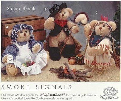 Art: BRACK BEARS COWBOY & INDIAN by Artist Susan Brack