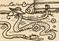 Art: SEPIA DOODLE SNAKE AND GARDEN HOSE by Artist Susan Brack