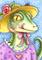 Art: GIRLIE GECKO by Artist Susan Brack
