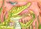 Art: FISH AND CHIPS by Artist Susan Brack