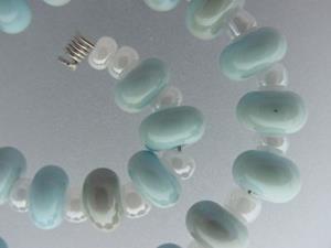 Detail Image for art BG Morrow LAMPWORK Handmade Glass Art 30 Beads D135 SRA  