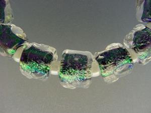Detail Image for art BG Morrow LAMPWORK Handmade Glass Art 11 Beads D95 SRA 