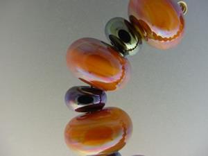 Detail Image for art BG Morrow LAMPWORK Handmade Glass Art 19 Beads D151 SRA 
