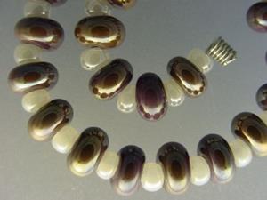 Detail Image for art BG Morrow LAMPWORK Handmade Glass Art 30 Beads D53 SRA
