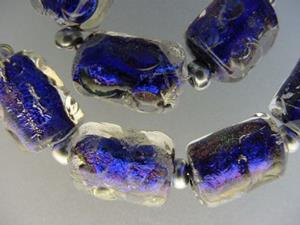 Detail Image for art BG Morrow LAMPWORK Handmade Glass Art 10 Beads D166 SRA 