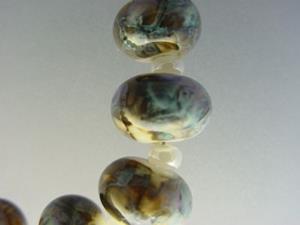 Detail Image for art BG Morrow LAMPWORK Handmade Glass Art 10 Beads D59 SRA
