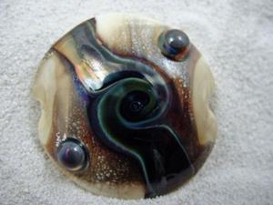 Detail Image for art Ambrosia *I KNOW YOU* Handmade Lampwork FOCAL Bead - SOLD