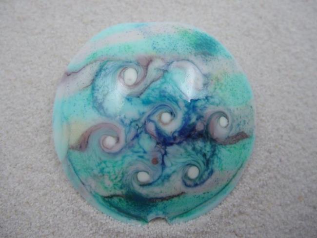 Art: Ambrosia *DUSTED 1* Handmade Lampwork FOCAL Bead - SOLD by Artist Bonnie G Morrow