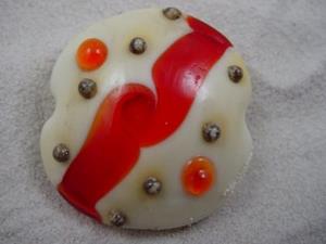Detail Image for art Ambrosia *ORBS ABOUND* Lampwork FOCAL Bead Handmade - SOLD