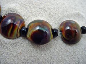 Detail Image for art Ambrosia *STRICTLY TERRA* Lampwork 7 Beads Handmade - SOLD