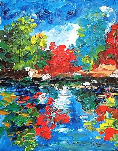 Art: Water's Edge  (sold) by Artist Ulrike 'Ricky' Martin