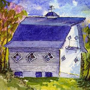 Detail Image for art Quaint Barn & Sheep ACEO Detail Image for art Quaint Barn & Sheep ACEO