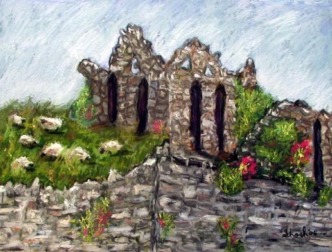 Art: Margarets Ruin in Ireland  by Artist Shoshana Avramovitz