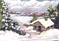 Art: Cabin by the Lake by Artist L. M. McCurdy