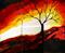 Art: Texas Winter Sunset by Artist Morgan Pace
