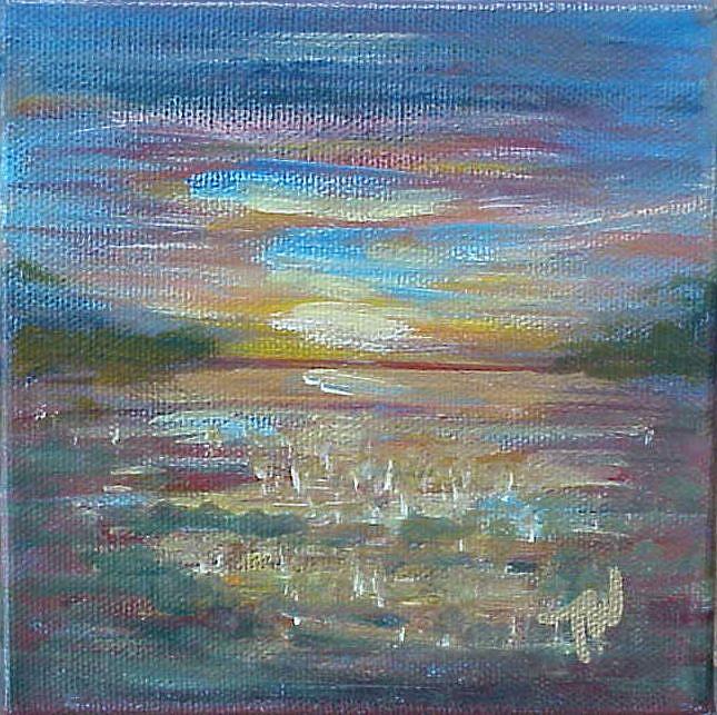Art: Sunrise on The St.Johns SOLD by Artist Terri L West