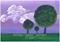 Art: Trees ACEO 02 by Artist Shirley Inocent