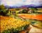 Art: Valley of Luberon Sunflowers by Artist Laurie Justus Pace
