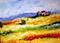 Art: View of the Villa by Artist Laurie Justus Pace