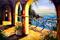 Art: Tuscany Balcony Seascape by Artist Laurie Justus Pace