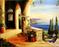 Art: Italian Villa Seascape by Artist Laurie Justus Pace