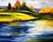 Art: Fall at the Lake by Artist Laurie Justus Pace
