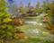 Art: Woodland Stream by Artist Delilah Smith