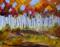 Art: Colorful Fall Landscape by Artist Delilah Smith