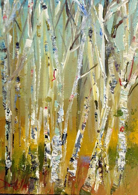 Art: Birch Trees by Artist Delilah Smith
