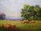 Art: Hay Bales  Landscape by Artist Barbara Haviland