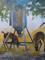 Art: Deer Feeding  Three Legged Doe and A Buck by Artist Barbara Haviland